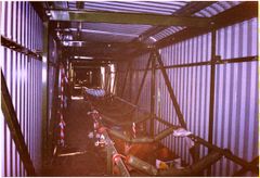 View inside Conveyor belt.